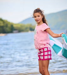 Girls Summer Palm Tie Front T-Shirt | Hatley Girls