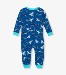 Baby Boys Patterned Sharks Cotton Sleeper | Hatley Baby & Toddler