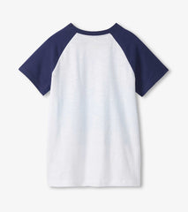 Boys Fin Stripes Raglan T-Shirt | Hatley Discount Boys
