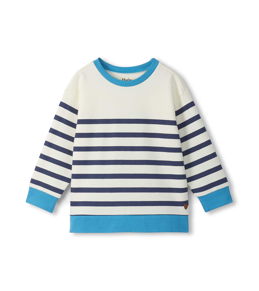Boys Preppy Stripes Pullover Sweatshirt | Hatley