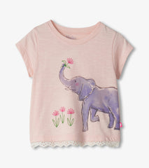 Baby & Toddler Girls Elephant T-Shirt & Short Set | Hatley US Baby & Toddler