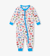 Baby Boys Painted Seascape Bamboo Sleeper | Hatley Sale Baby & Toddler