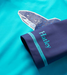 Boys Shark Blue Short Sleeve Rashguard | Hatley Onsale Boys