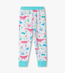 Girls Painted Sealife Bamboo Pajama Set | Hatley Girls