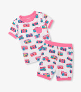 Girls Sketchy Cameras Bamboo Short Pajama Set | Hatley Outlet Girls