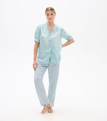 Ivy Blouse - Beach Glass Ikat | Hatley US Women