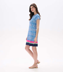 Zip-Back Tee Dress - Soft Ikat | Hatley Onsale Women