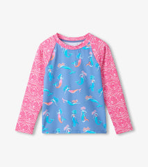 Girls Mermaids Long Sleeve Rashguard | Hatley For Girls