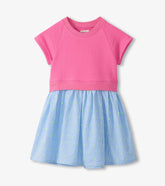 Girls Strawberry Moon Mixed Fabric Dress | Hatley Sale Girls
