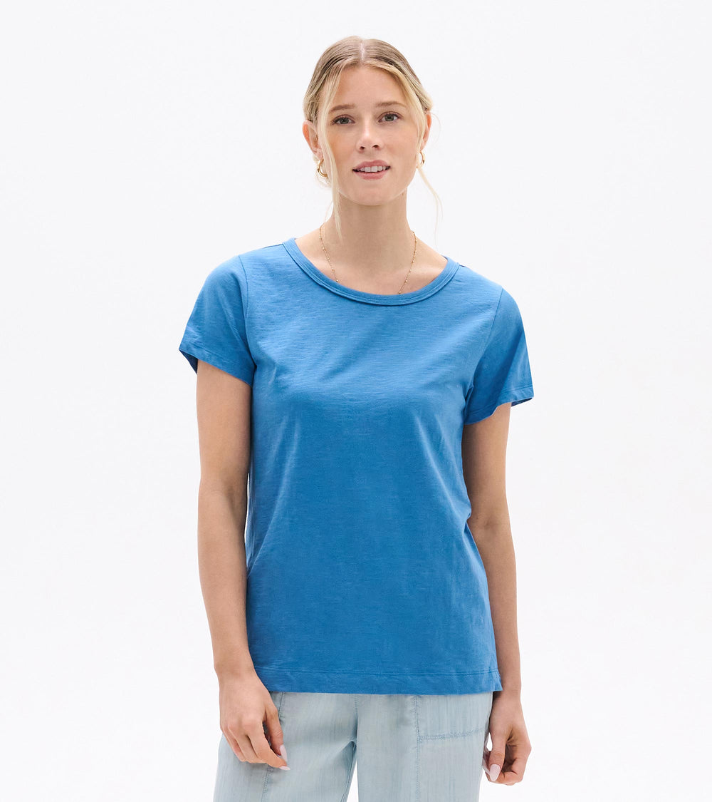 Essential Crew Neck Tee - Star Sapphire | Hatley Outlet Women