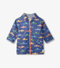 Boys Trucks Zip-Up Rain Jacket | Hatley US Boys