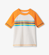 Boys Sunny Orange Short Sleeve Rashguard | Hatley
