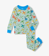 Boys Vintage Aircrafts Cotton Pajama Set | Hatley Boys