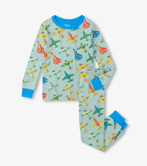 Boys Vintage Aircrafts Cotton Pajama Set | Hatley Boys