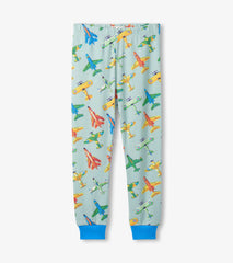 Boys Vintage Aircrafts Cotton Pajama Set | Hatley Boys