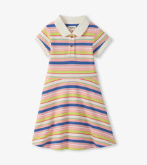 Girls Vintage Camp Stripe Pique Polo Dress | Hatley Outlet Girls
