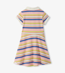 Girls Vintage Camp Stripe Pique Polo Dress | Hatley Outlet Girls