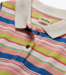 Girls Vintage Camp Stripe Pique Polo Dress | Hatley Outlet Girls