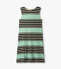 Sofia Dress - Black Colorblock Stripes | Hatley