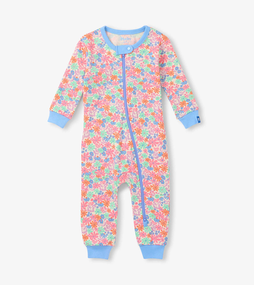 Baby Girls Whimsical Flowers Cotton Sleeper | Hatley For Baby & Toddler