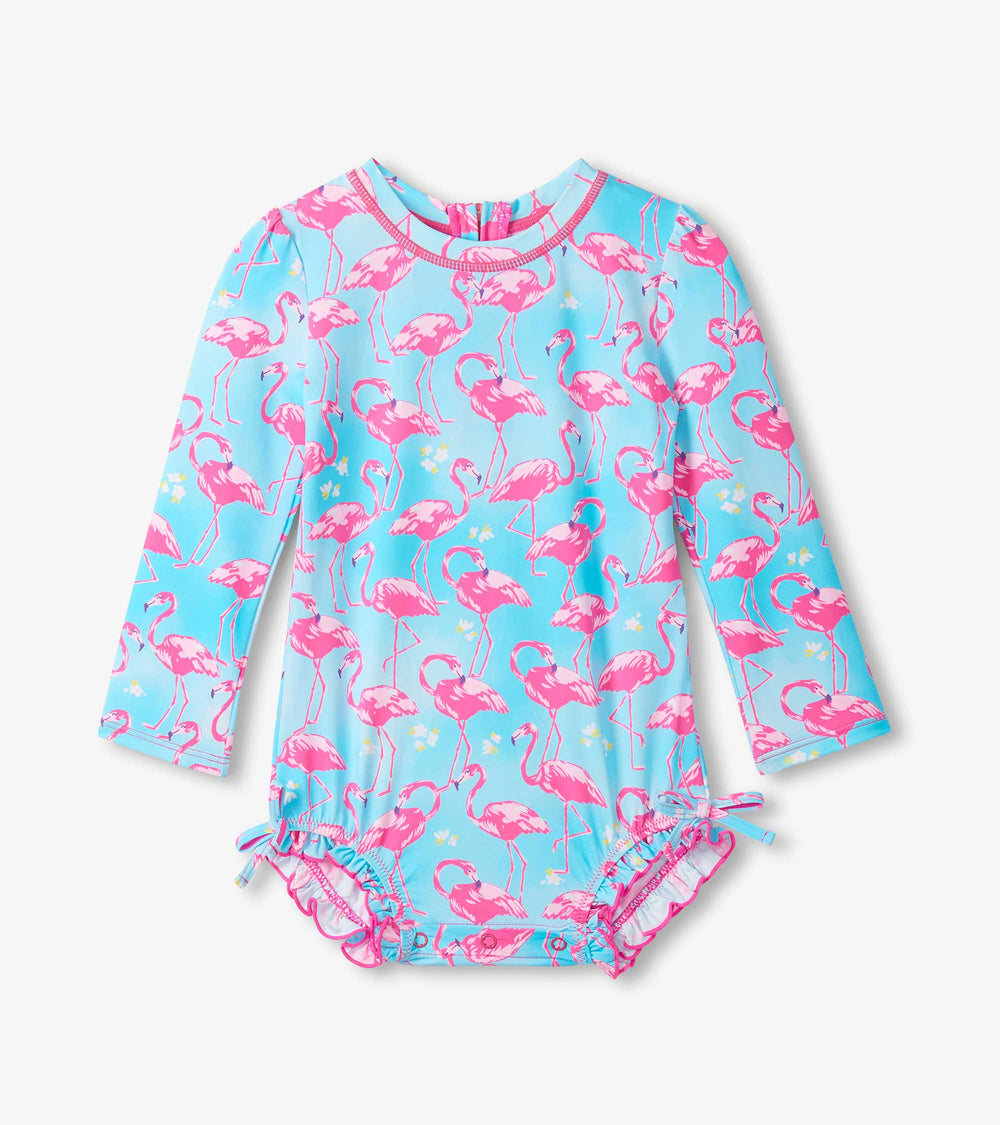 Baby Girls Flamingos One-Piece Rashguard Swimsuit | Hatley US Baby & Toddler