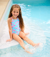 Girls Flamingos One-Piece Swimsuit | Hatley Outlet Girls