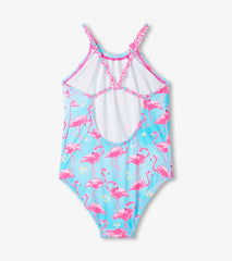 Girls Flamingos One-Piece Swimsuit | Hatley Outlet Girls