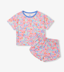 Girls Whimsical Flowers Short Sleep Set | Hatley Onsale Girls