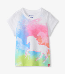 Girls Running Horses Graphic Tee | Hatley Girls