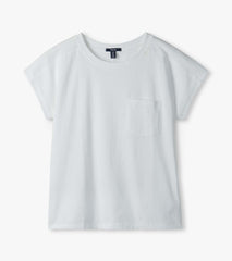 Ella Relaxed Tee - White | Hatley Women