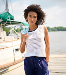 Cruz Knit Tank - White | Hatley