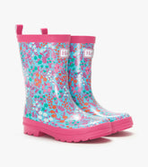 Girls Wildflowers Shiny Rain Boots | Hatley Discount Girls