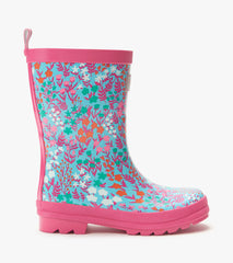Girls Wildflowers Shiny Rain Boots | Hatley Discount Girls