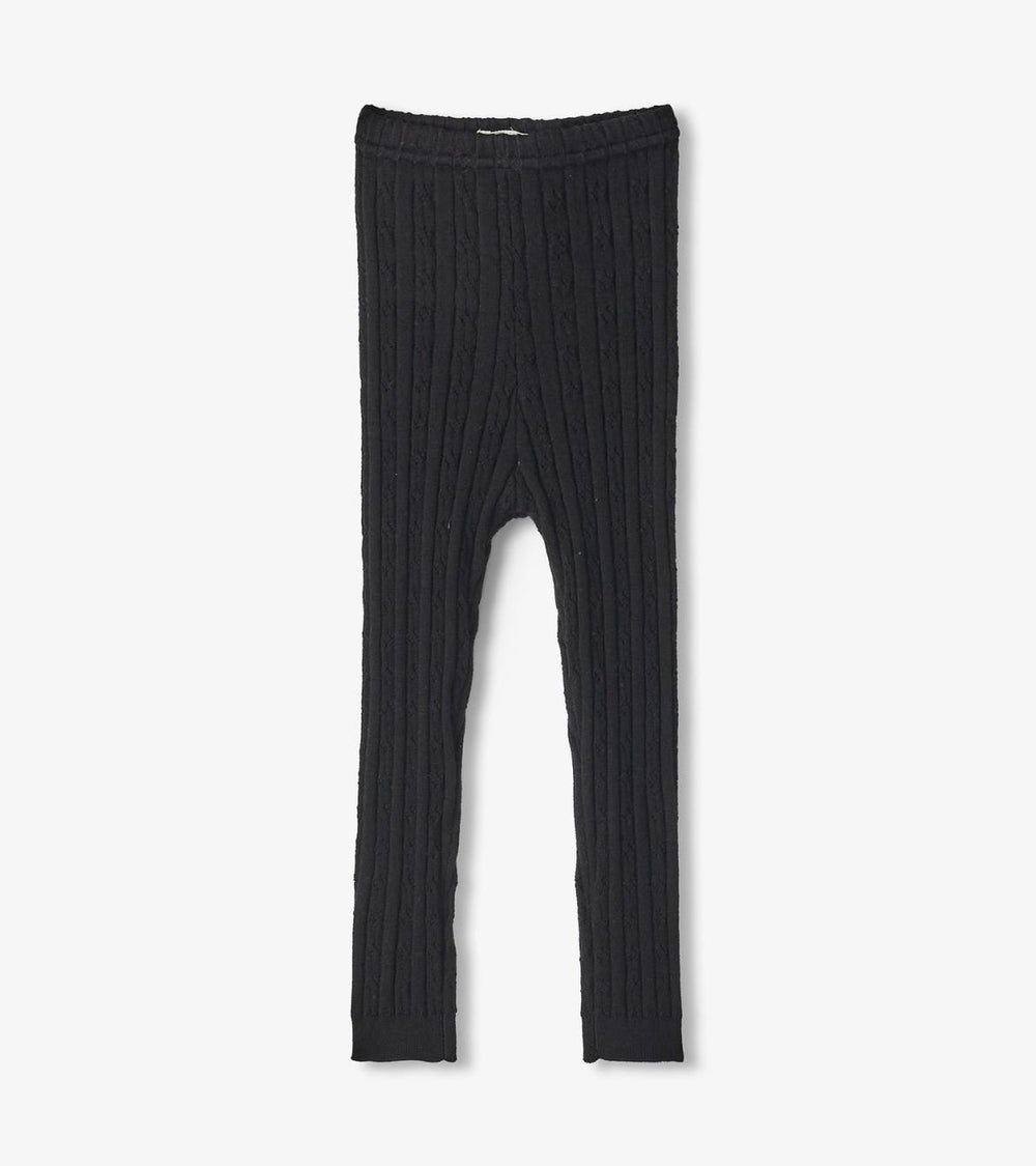 Hatley Bottoms | Baby & Toddler Baby Girls Black Cable Knit Leggings