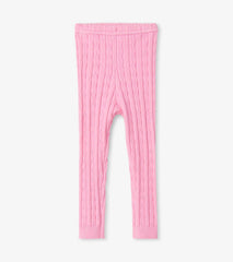 Hatley Bottoms | Baby & Toddler Baby Pink Cable Knit Leggings