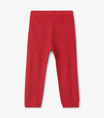 Hatley Bottoms | Baby & Toddler Baby Red Shimmer Cable Knit Leggings
