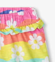 Hatley Bottoms | Baby & Toddler Baby & Toddler Girls Groovy Flowers Ruffle Shorts
