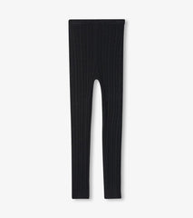 Hatley Bottoms | Girls Girls Black Cable Knit Leggings