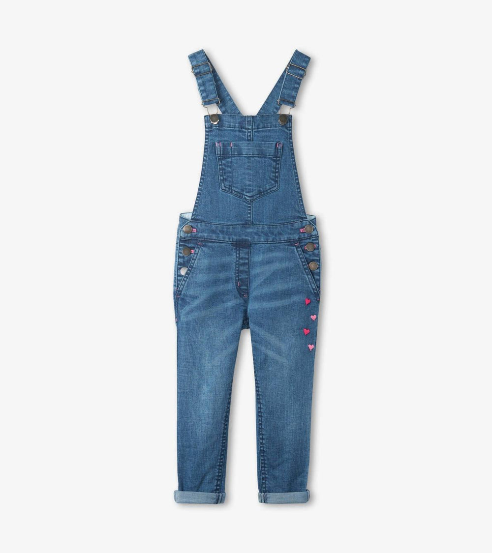 Hatley Bottoms | Girls Girls Denim Stretch Classic Overalls