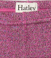 Hatley Bottoms | Girls Girls Pink Glitter Knit Leggings