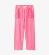 Hatley Bottoms | Girls Girls Pink Neon Track Pants