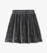 Hatley Bottoms | Girls Girls Silver Shine Pleated Velour Skirt