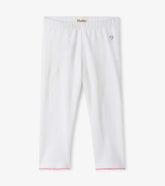 Hatley Bottoms | Girls Girls White Summer Capri Leggings