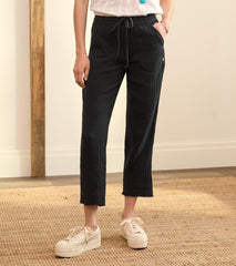 Hatley Bottoms | Women Ally Bonded Gauze Joggers - Black