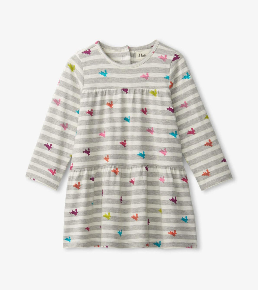 Hatley Dresses | Baby & Toddler Rainbow Bunnies Tiered Dress