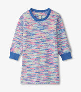 Hatley Dresses | Girls Girls Blue Boucle Sweater Dress