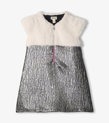 Hatley Dresses | Girls Girls Faux Fur Jacquard Dress