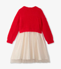 Hatley Dresses | Girls Girls Holiday Deer Mix Media Dress