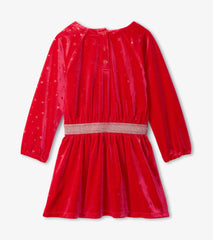 Hatley Dresses | Girls Girls Holiday Stars Crushed Velour Dress