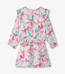 Hatley Dresses | Girls Girls Pretty Horses Smocked Waist Dress